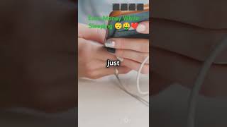 Earn Money While Sleeping 😴 (60-sec Hack) #money#honeygain#sleep #shorts #lifehacks #tiktok#ytshorts