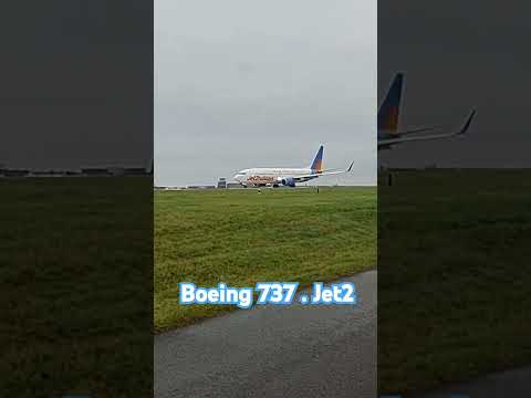 Boeing 737 Jet2 Holidays awaiting clearance from ATC....