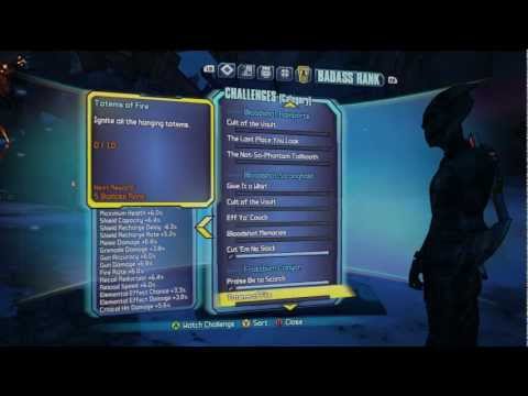 Borderlands 2 - Frostburn Canyon Area Challenges