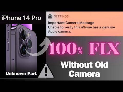 FIXED “Unknown Part “ Camera Massage After Replacing New Rear Camera in iPhone 14Pro