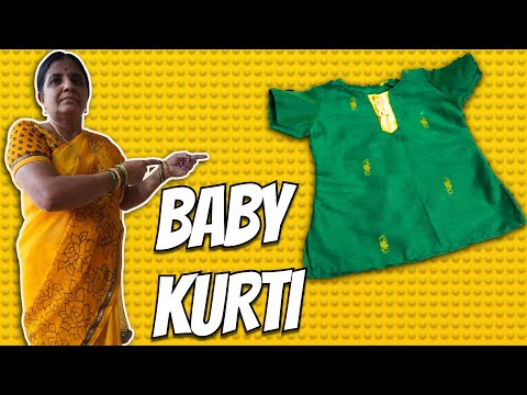 Baby Kurti Full Cutting & Stitching Tutorial | छोटे बच्चे के लिए ख़ास कुर्ती बनाएं