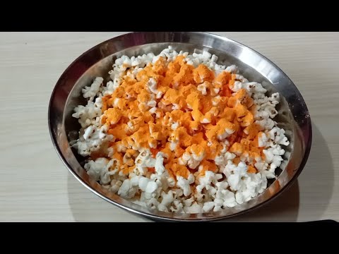 Easy & Simple Cheese Popcorn #easypopcorn #popcorn #popcornrecipe