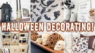 DIY HALLOWEEN DECORATING IDEAS 🎃 GET YOUR HOME READY FOR HALLOWEEN! | Fall Decor Home Styling Ideas