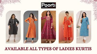 All types of Kurtis at one place // Kurtis // Poorti #wholesale #kurti #fashion #trending #surplus