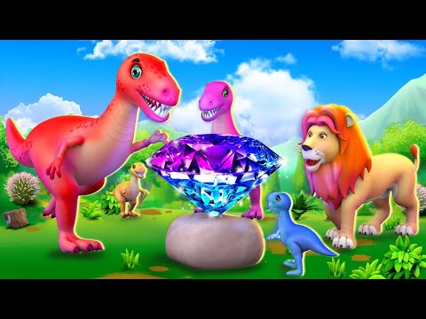 डायनासोर का हीरा और शेर - Dinosaur Diamond and Lion King Hindi Kahaniya Comedy Moral Stories JOJO TV