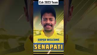 csk team 2023 #csk  #chennaisuperkings  #msdhoni #thala  #dhoniforever  #cskstatus #csk2023 #ipl2021