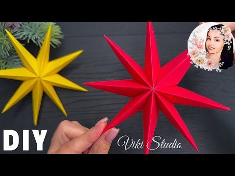 Christmas Paper Star 💥 Christmas Paper Craft Ideas Tutorial