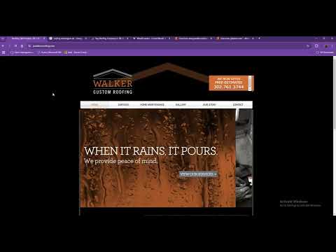 Website Analysis Video for JR Walker Roofing