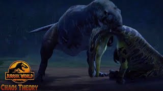 Majungasaurus Vs Suchomimus! Jurassic World Chaos Theory Season 2 Clip!