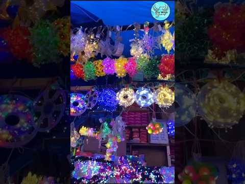 Diwali ki sabse Sasti light market Or decoration market