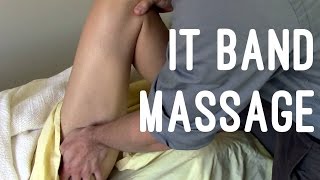 Massage Tutorial: Myofascial release for IT band pain