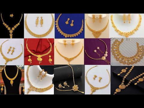 Lightweight Gold Necklace Designs | Light Weight Necklace Set | Daily Wear Gold Chain | GR Fashion