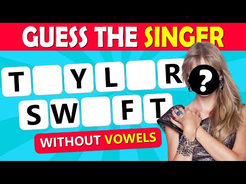 Can You Guess the Singer Without Vowels? 🎵🤔