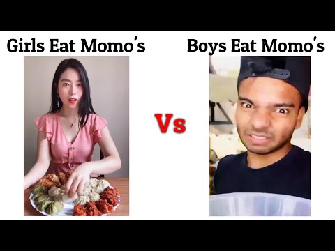 Girls Eat Momos Vs Boys Eat Momos !! Memes #viralmemes