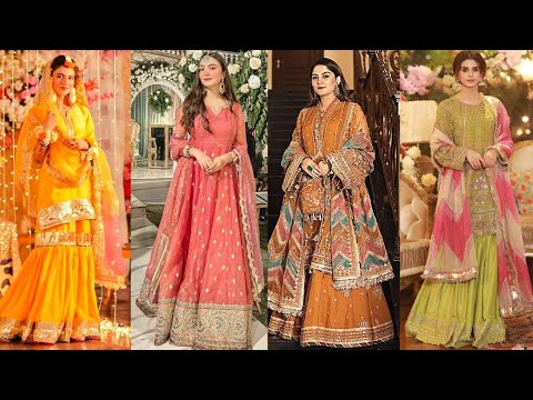 Mehndi dress designs -Barat dress design -Walima dress design - Fashion trends