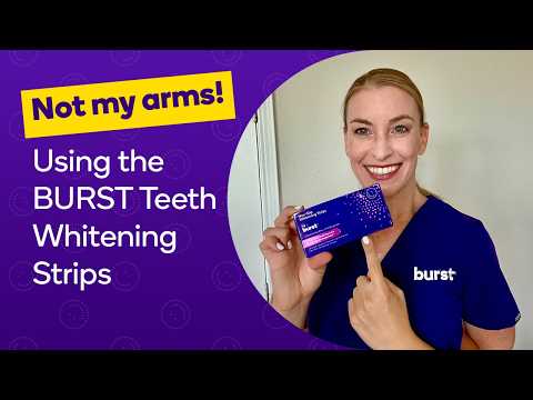 Not My Arms Challenge: How to use the BURST Teeth Whitening Strips