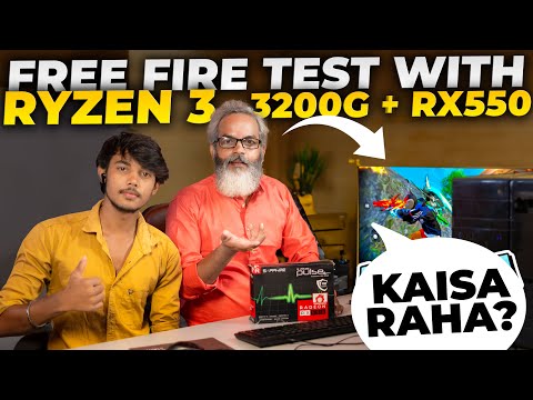 Free Fire Gaming Test with Ryzen 3 3200G + RX 550