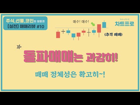 【실전매매 리뷰#10】  " 돌파매매는 조심하되 과감하게!! " 〔주식.선물.코인〕