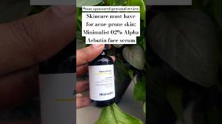 Best for acne marks! #serum #minimalist #alphaarbutin #affordable #skincare #noncomedogenic #shorts