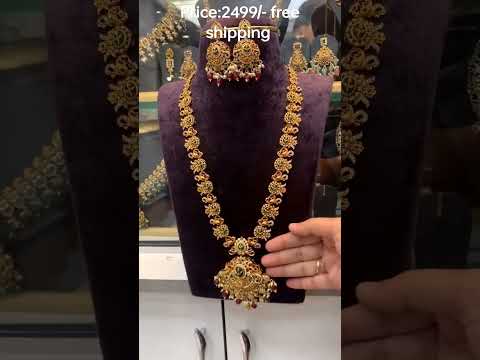 Order:9493406260 #onegramgoldjewellery #jewellery #haramsets #subscribetomychannel