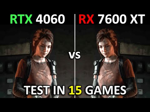 RTX 4060 8GB vs RX 7600 XT 16GB | Test in 15 Games at 1080p | 2024