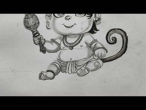 Baal Hanuman Drawing #shorts #shortvideo #art