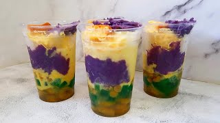 TRENDING HALO-HALO WITH CUSTARD MILK RECIPE! PATOK PANGNEGOSYO!