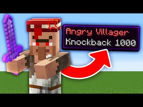 Minecraft But Every Mob Is Hostile With Knockback 1,000...