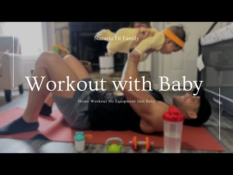 Workout with Baby 6 Month Old. #bodybuilding #6monthold #firsttimeparents