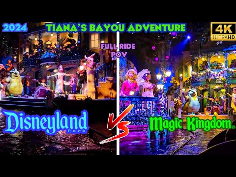 Tiana's Bayou Adventure Disneyland Resort v Tiana's Bayou Adventure Walt Disney World Magic Kingdom