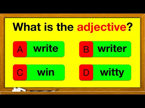 PARTS OF SPEECH QUIZ 🤔 📚 | English Grammar | Learn with examples |