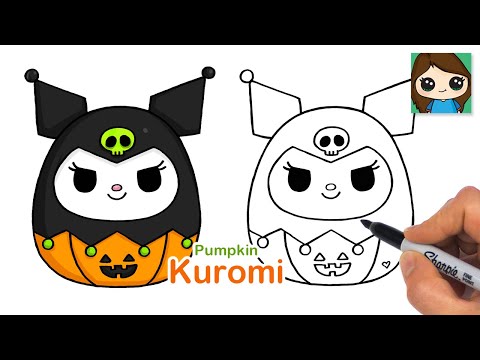 How to Draw Kuromi Pumpkin | Squishmallows Halloween