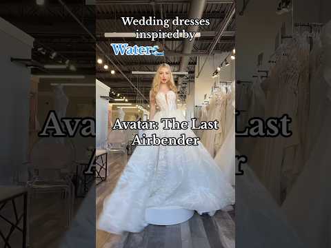 Wedding dresses inspired by Avatar: The Last Airbender🌊🌿🔥💨 #weddingdress #avatar