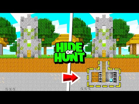 Most Secret Village Base in Minecraft Hide Or Hunt!