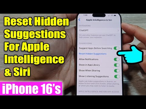 iPhone 16/16 Pro Max: How to Reset Hidden Suggestions For Apple Intelligence & Siri