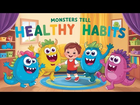 Monsters Tell Healthy Habits, Healthy Monster Habits for Kids | Fun & Educational Learning!