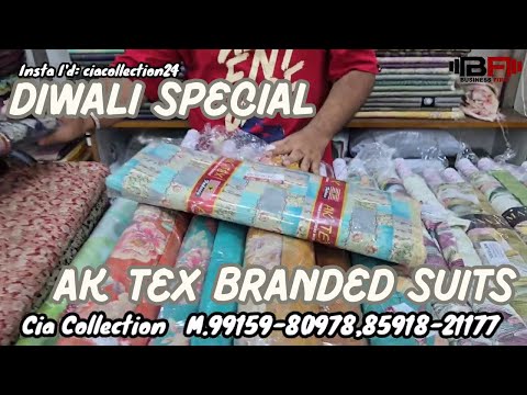 Diwali Special AK-Tex Branded डिज़ाइनर सूट | Cia Collection वालो का असली धमाका