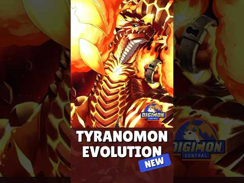 Tyranomon Evolution Line (New) #Shorts