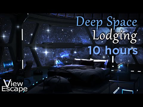 Deep Space Lodging | White and Grey Noise Ambience | Relaxing Sounds of Space Flight | 10 HOURS