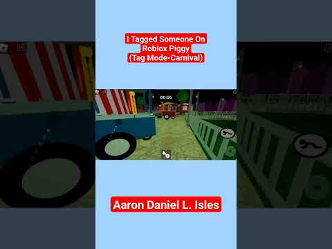 I tagged someone on Roblox piggy and successfully escaped it. #shorts | Aaron Daniel L. Isles