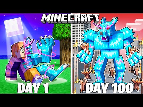 I Survived 100 Days as EVIL MR. BEAST in HARDCORE Minecraft!