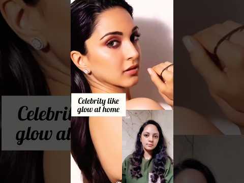 Celebrity like glow at home #glowingskin #skincare #facial #ytshorts #shorts #viral #trending #short