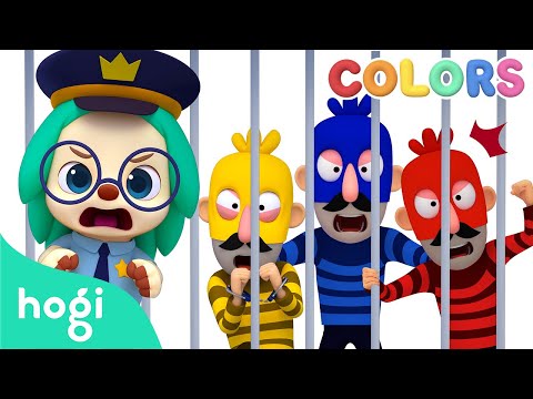 🚔 Learn Colors with Police Car and Thief｜Colors for Kids｜Hogi Colors｜Hogi Pinkfong