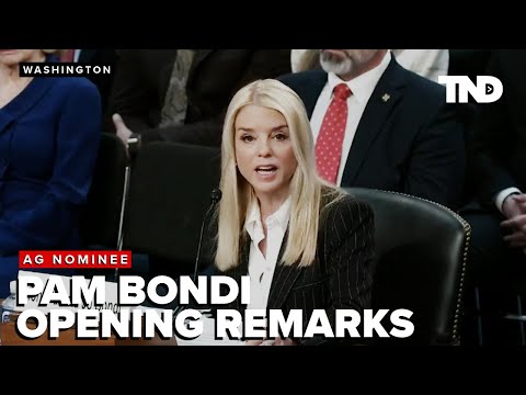 Pam Bondi delivers opening statement during confirmation hearing