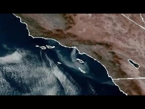 What the Palisades Fire looks like from space