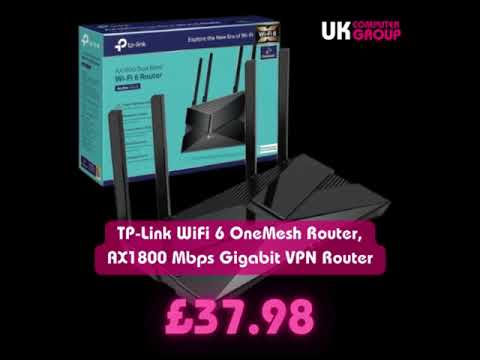 TP-Link WiFi 6 OneMesh Router, AX1800 Mbps Gigabit VPN Router was £89.99 now £37.98 👇🔥🔥