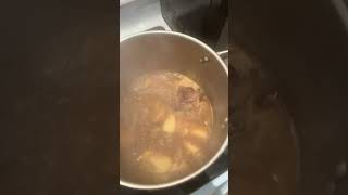 My mom cooking neckbones