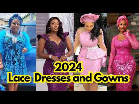 Latest Lace Dress Designs for Owambe #lacestyles #asoebistyles #lacepattern #owanbe