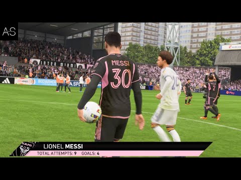 Lionel Messi to Inter Miami - Epic MLS Debut Hat-Trick #messi #fifa23