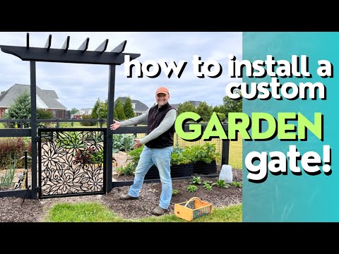 How we installed our custom designed Garden Gate